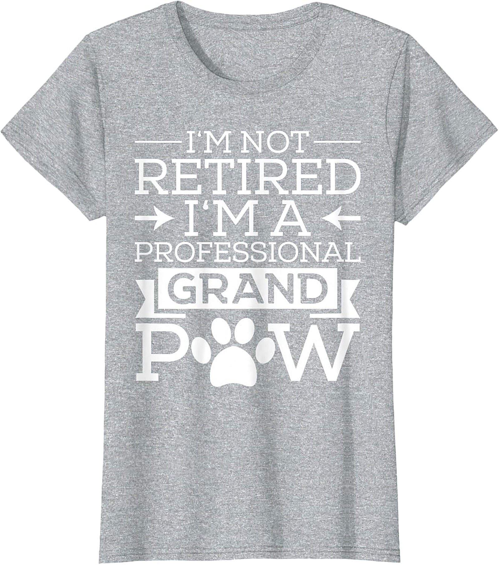 Professional Grandpaw T-Shirt | Funny Retired Dog Grandpa Tee