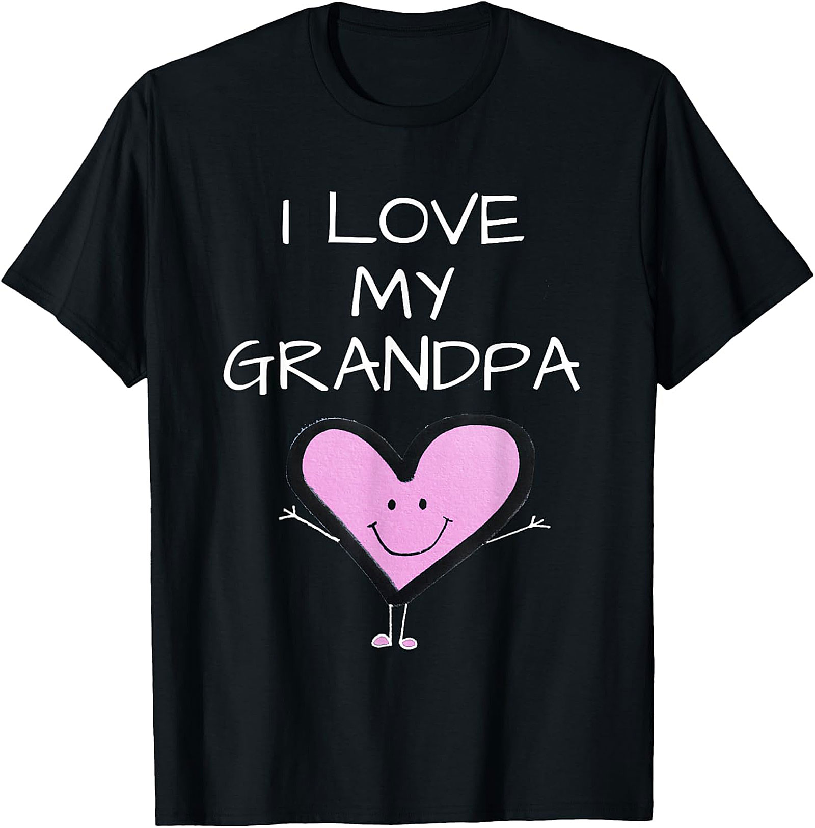 I Love My Grandpa Graphic Tee | Cute Family Unisex Shirt