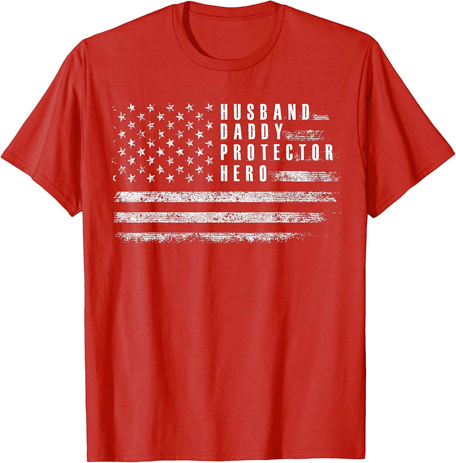 Husband Daddy Protector Hero T-Shirt | Patriotic Dad Gift