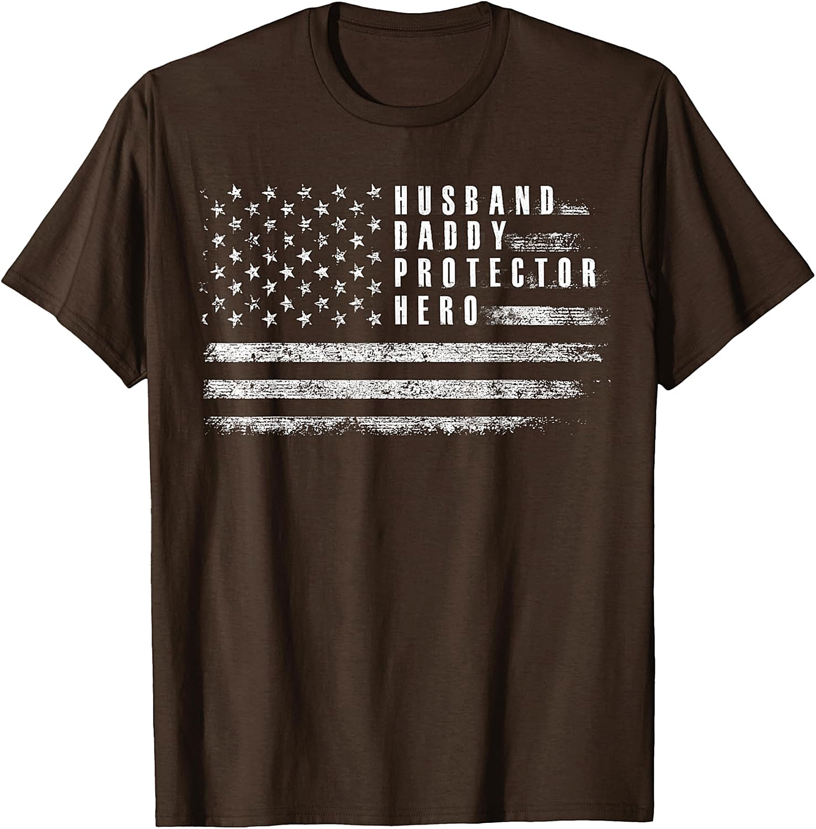Husband Daddy Protector Hero T-Shirt | Patriotic Dad Gift