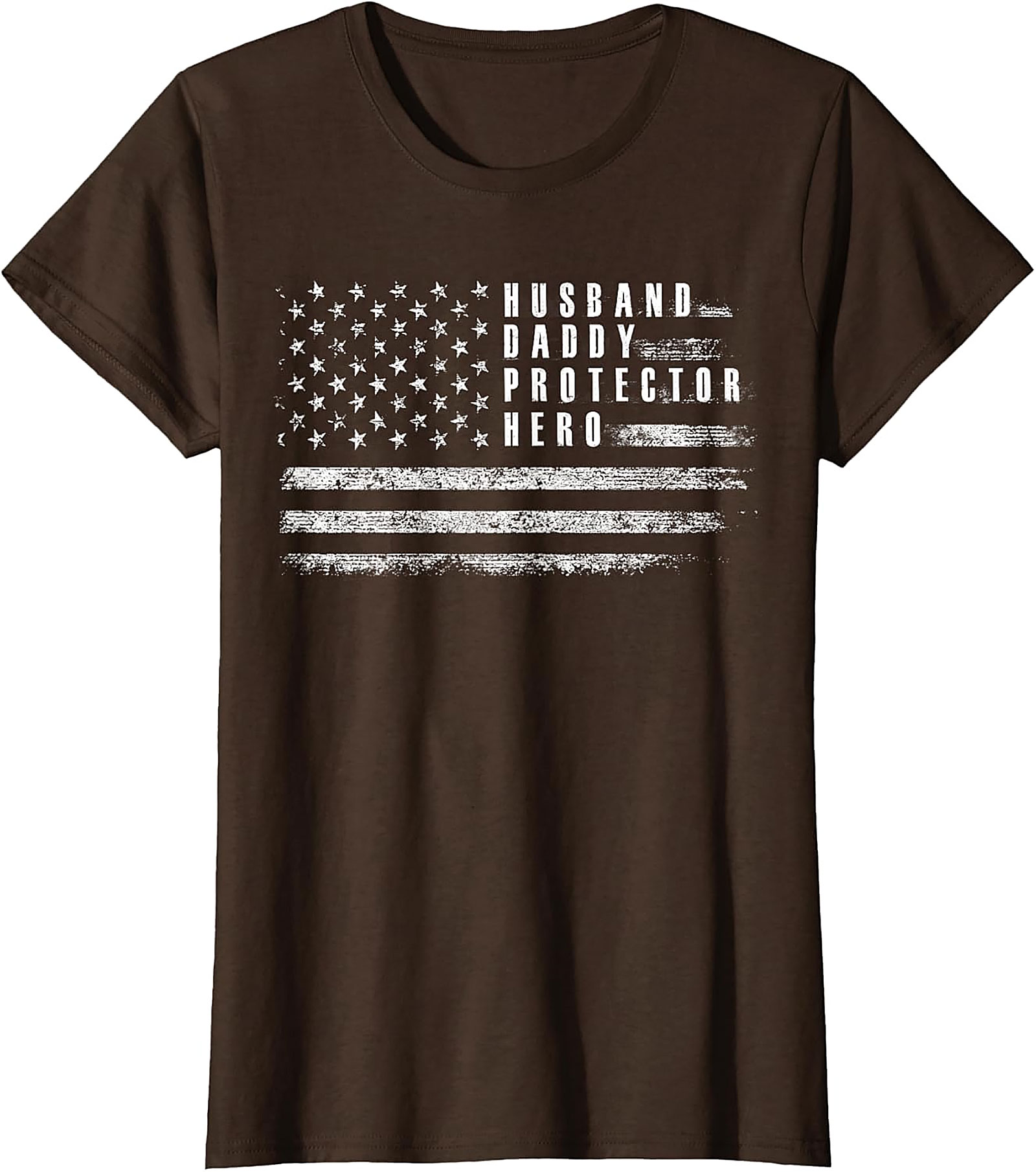 Husband Daddy Protector Hero T-Shirt | Patriotic Dad Gift