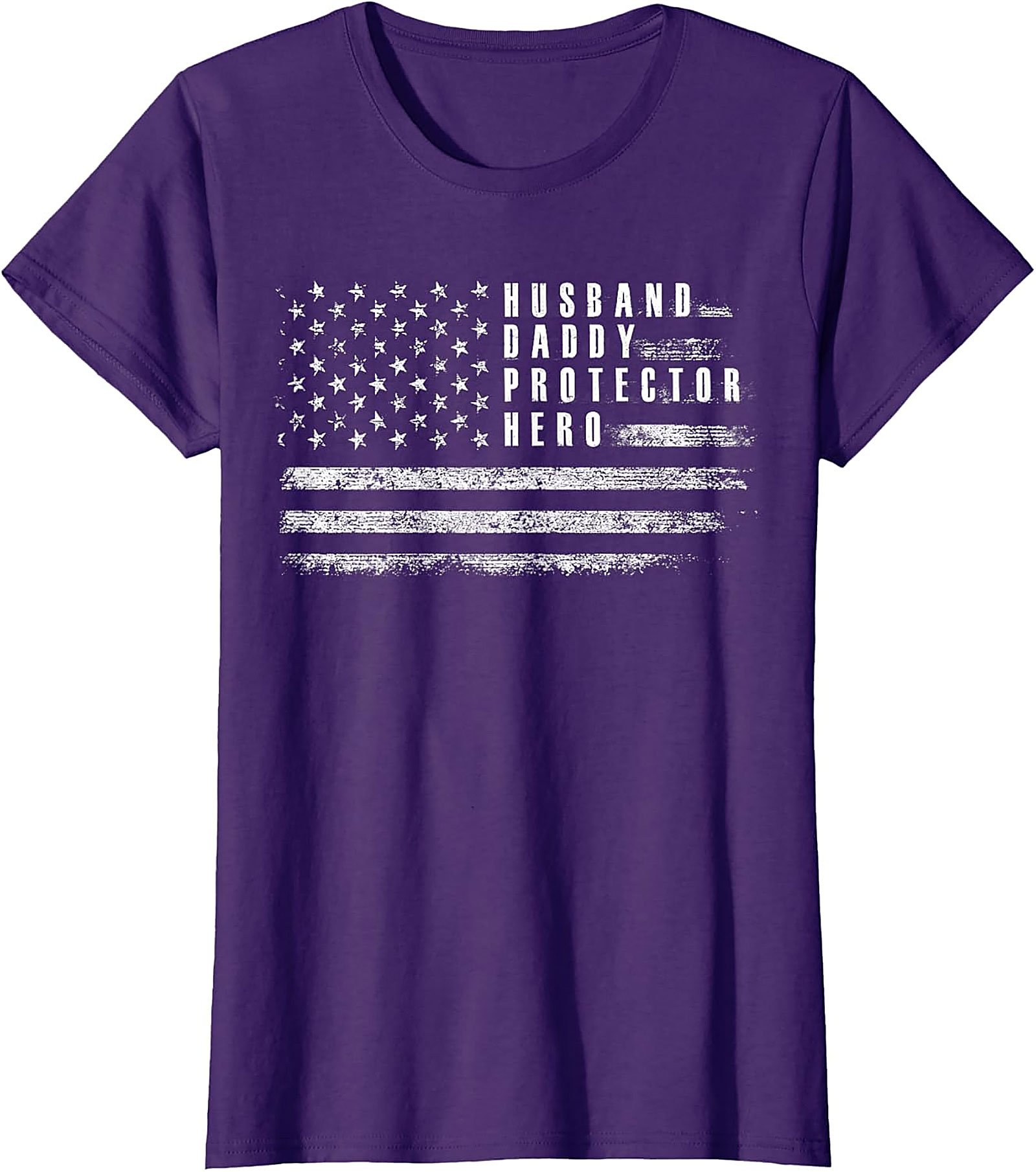 Husband Daddy Protector Hero T-Shirt | Patriotic Dad Gift