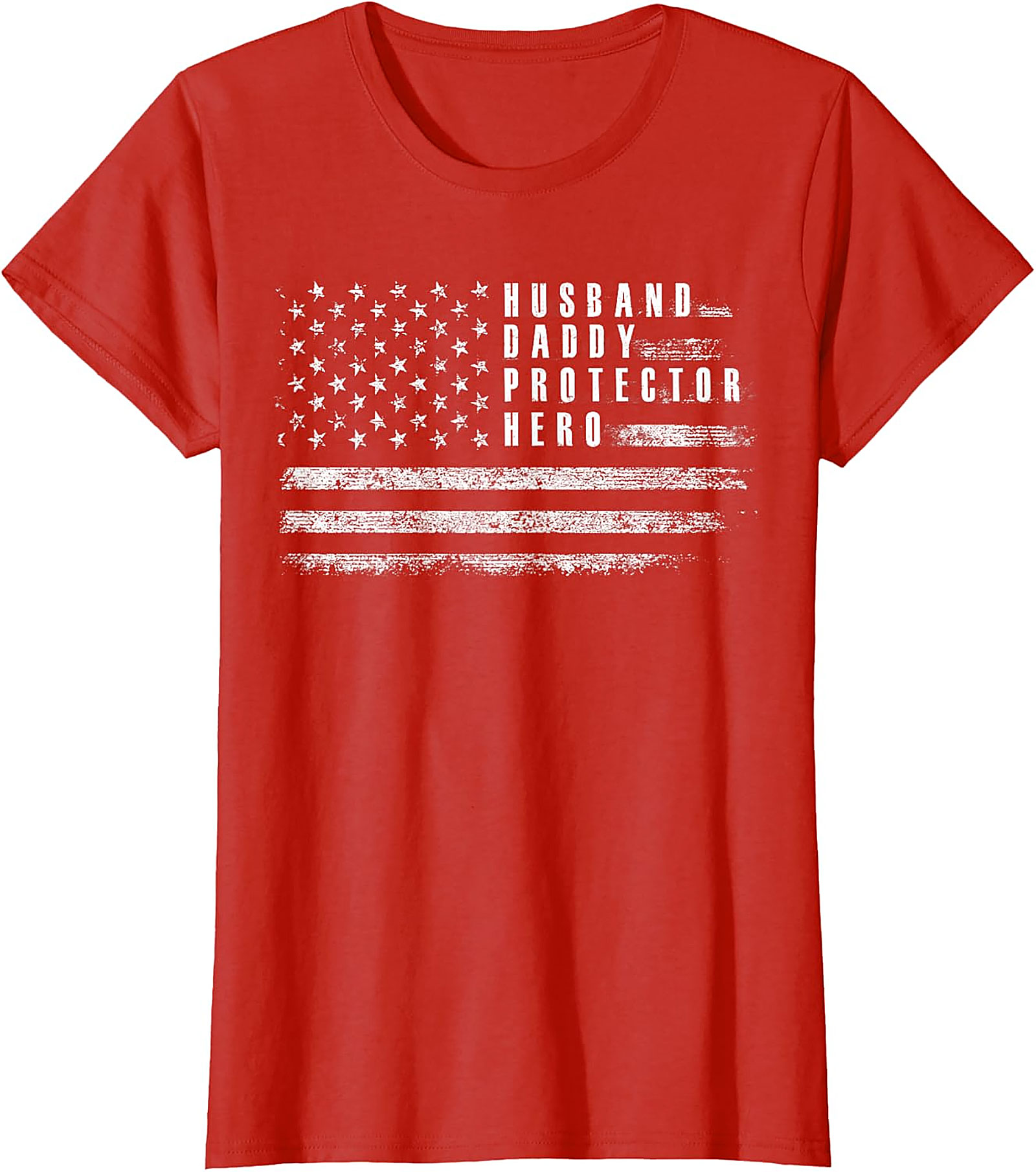 Husband Daddy Protector Hero T-Shirt | Patriotic Dad Gift