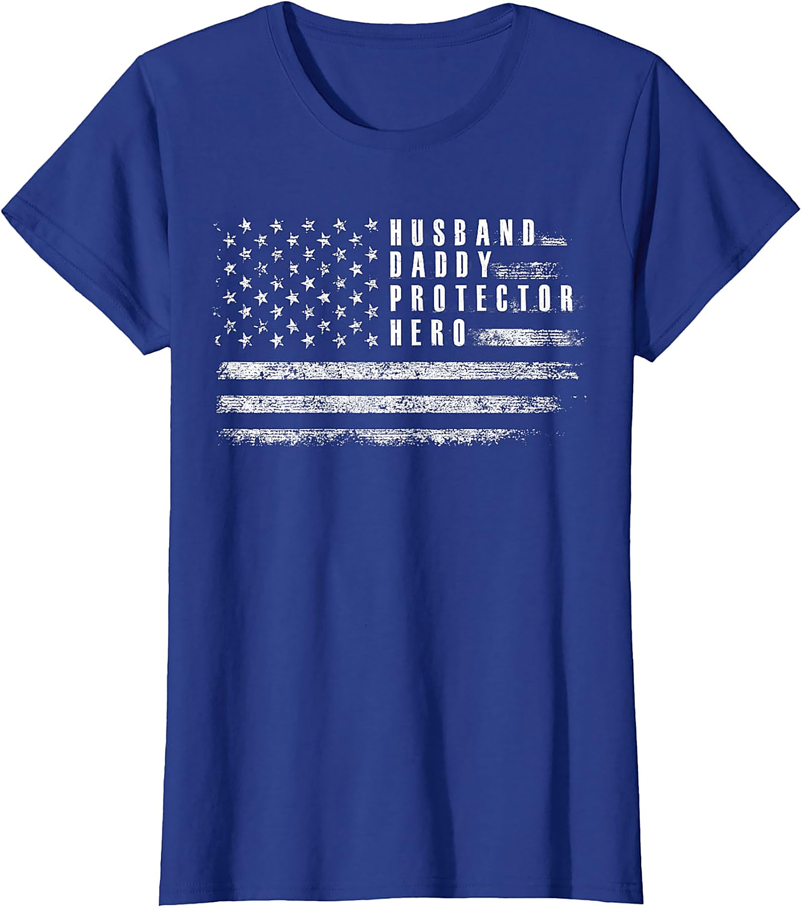 Husband Daddy Protector Hero T-Shirt | Patriotic Dad Gift