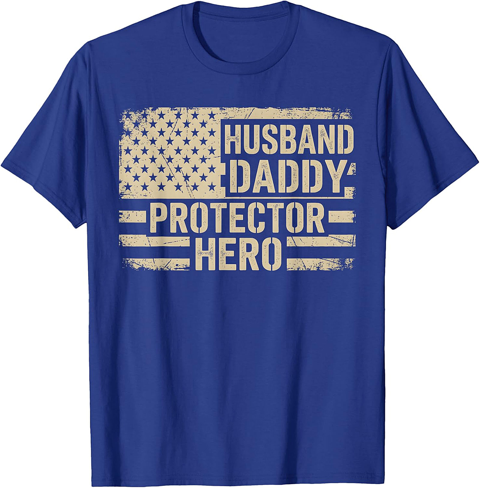 Husband Daddy Protector Hero T-Shirt | Patriotic Dad Gift
