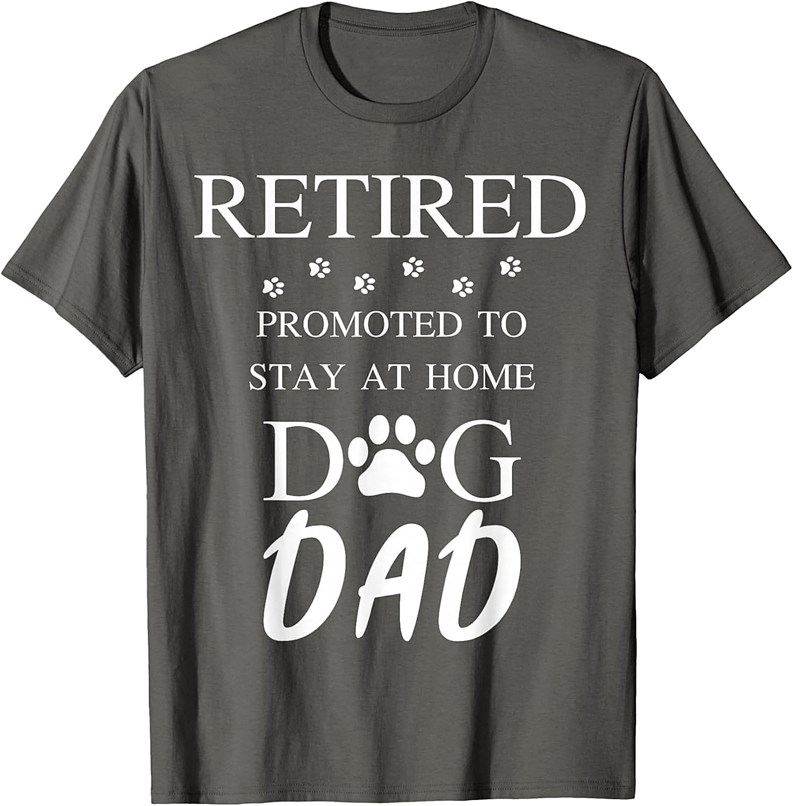  Retired Stay At Home Dog Dad T-Shirt | Funny Retirement Gift