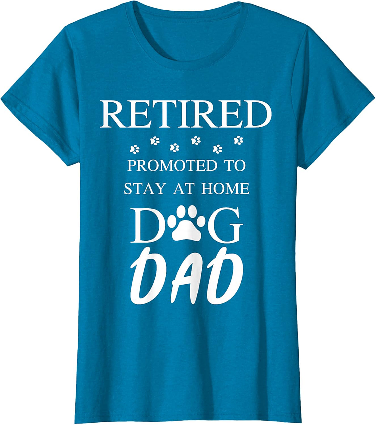  Retired Stay At Home Dog Dad T-Shirt | Funny Retirement Gift