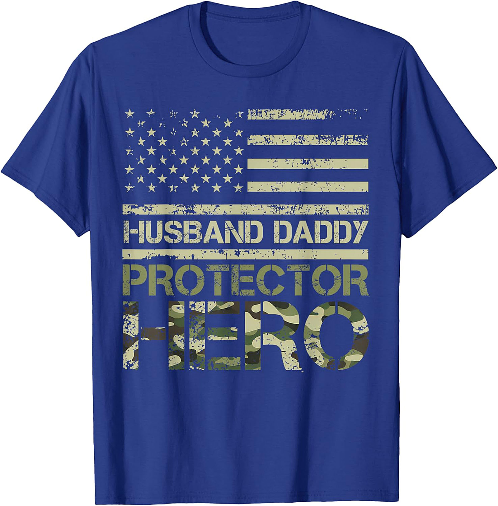 Husband Daddy Protector Hero T-Shirt | Patriotic Dad Gift