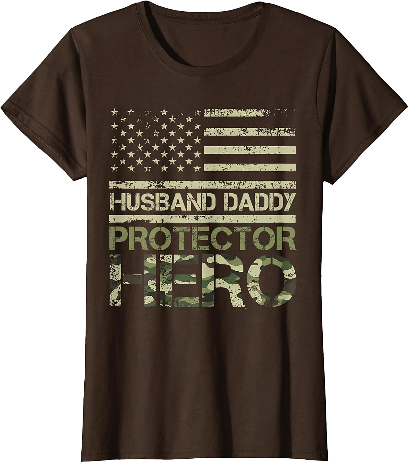 Husband Daddy Protector Hero T-Shirt | Patriotic Dad Gift