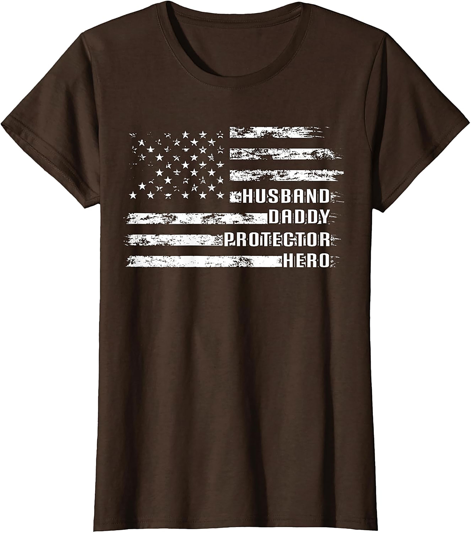 Husband Daddy Protector Hero T-Shirt | Patriotic Dad Tee