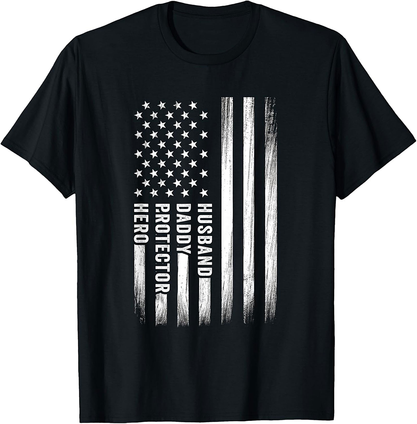 Husband Daddy Protector Hero T-Shirt | Patriotic Dad Gift