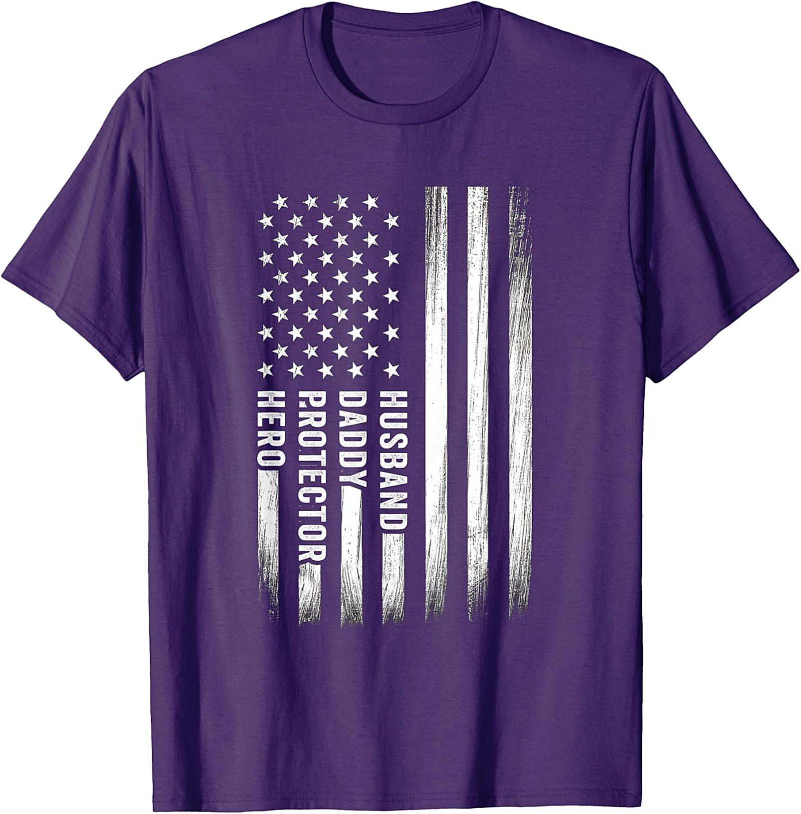 Husband Daddy Protector Hero T-Shirt | Patriotic Dad Gift