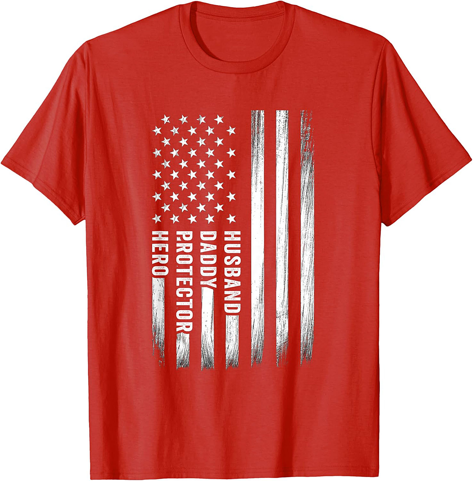 Husband Daddy Protector Hero T-Shirt | Patriotic Dad Gift