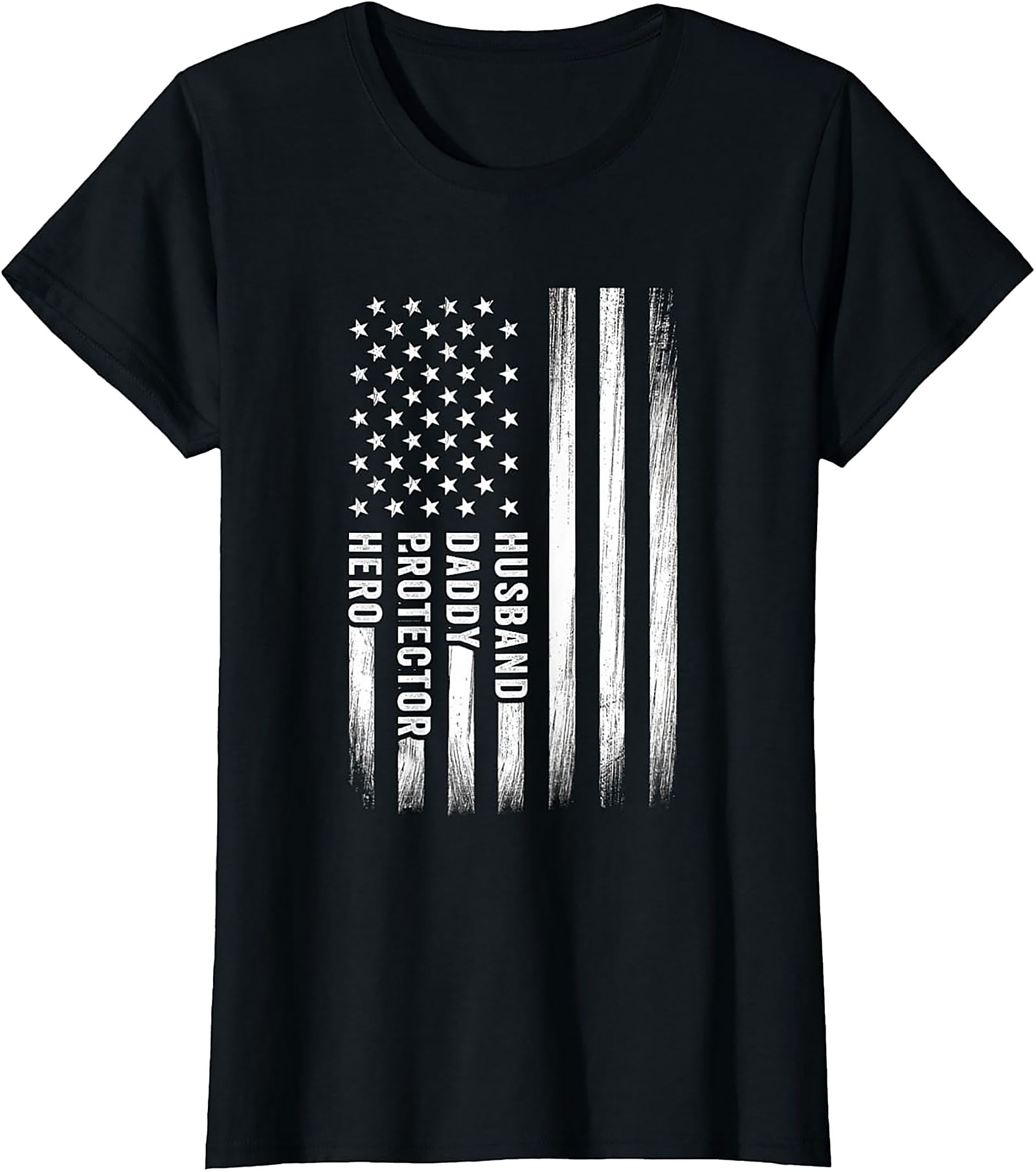 Husband Daddy Protector Hero T-Shirt | Patriotic Dad Gift