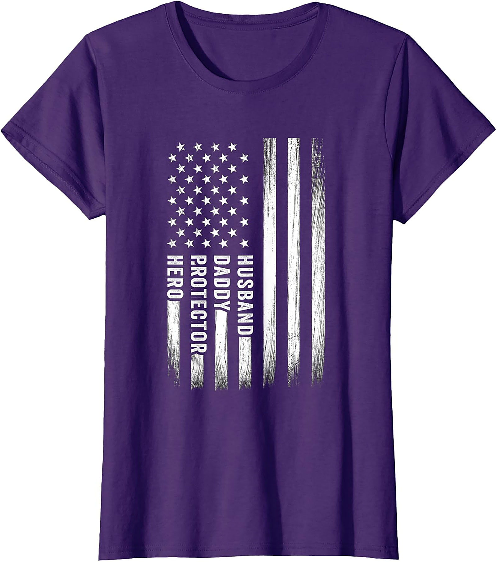 Husband Daddy Protector Hero T-Shirt | Patriotic Dad Gift