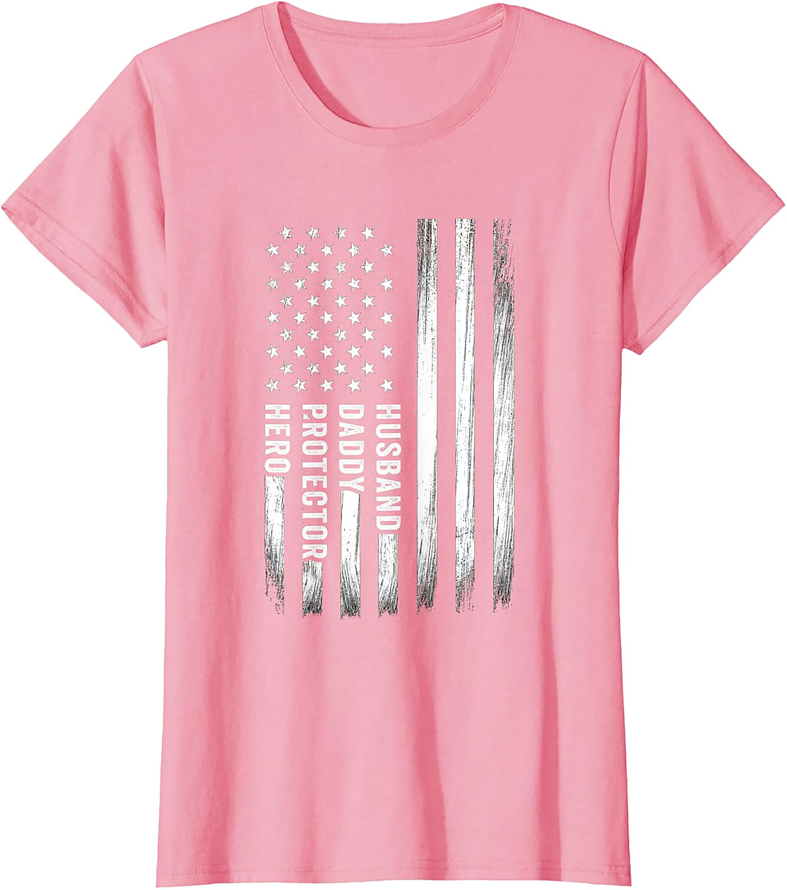 Husband Daddy Protector Hero T-Shirt | Patriotic Dad Gift