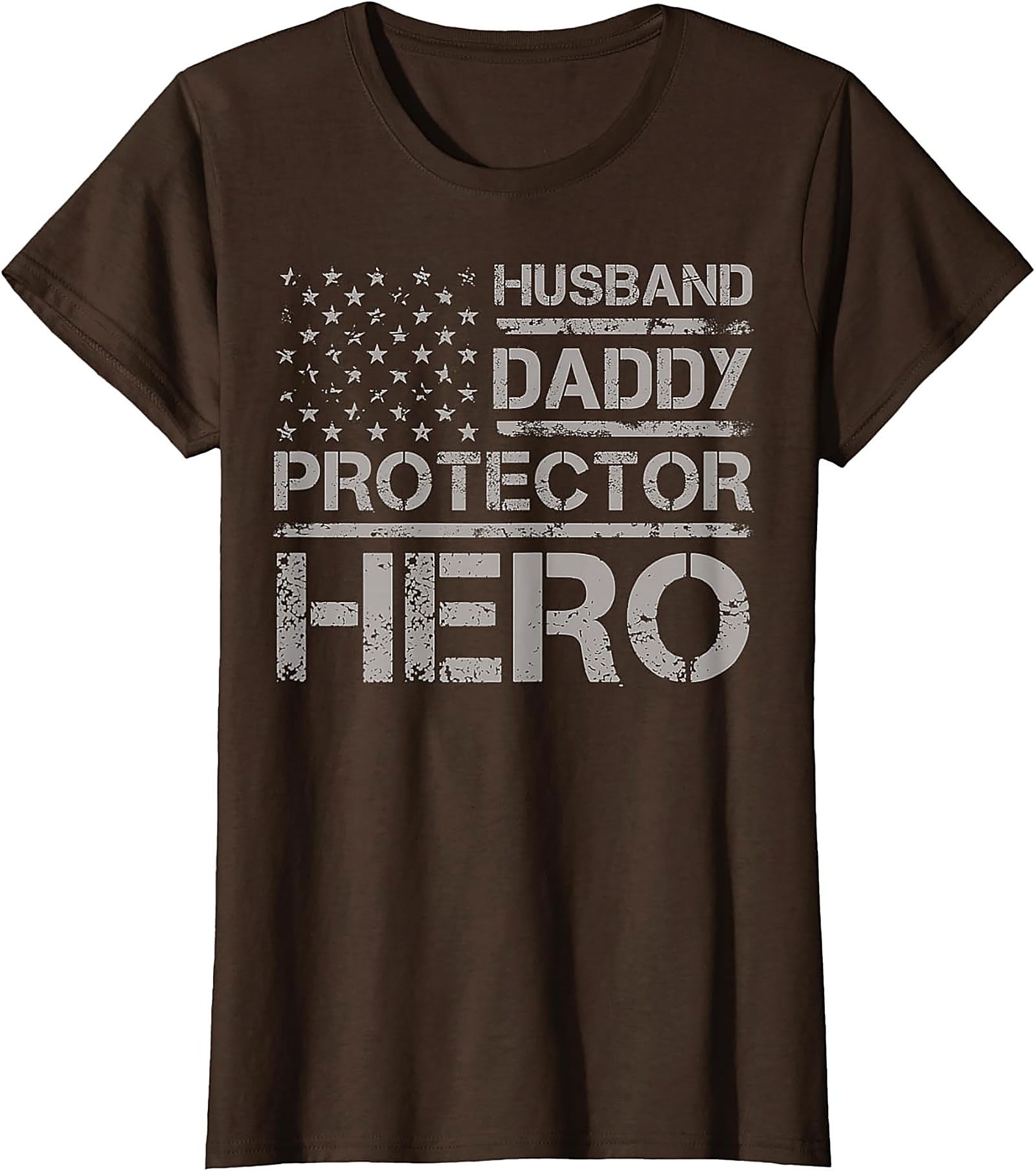 Husband Daddy Protector Hero T-Shirt | Patriotic Dad Tee