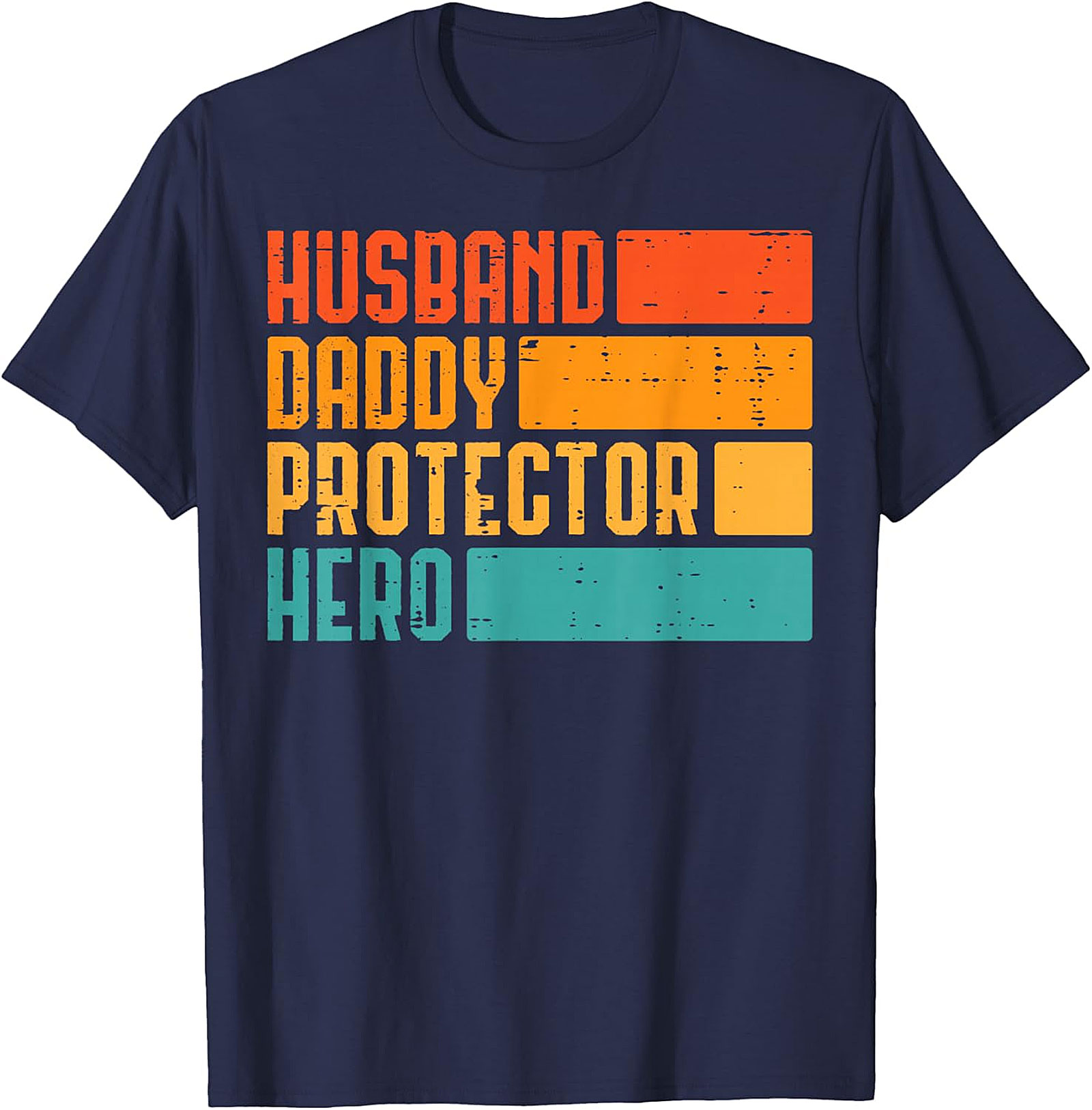 Retro Husband Daddy Protector Hero T-Shirt | Dad Gift