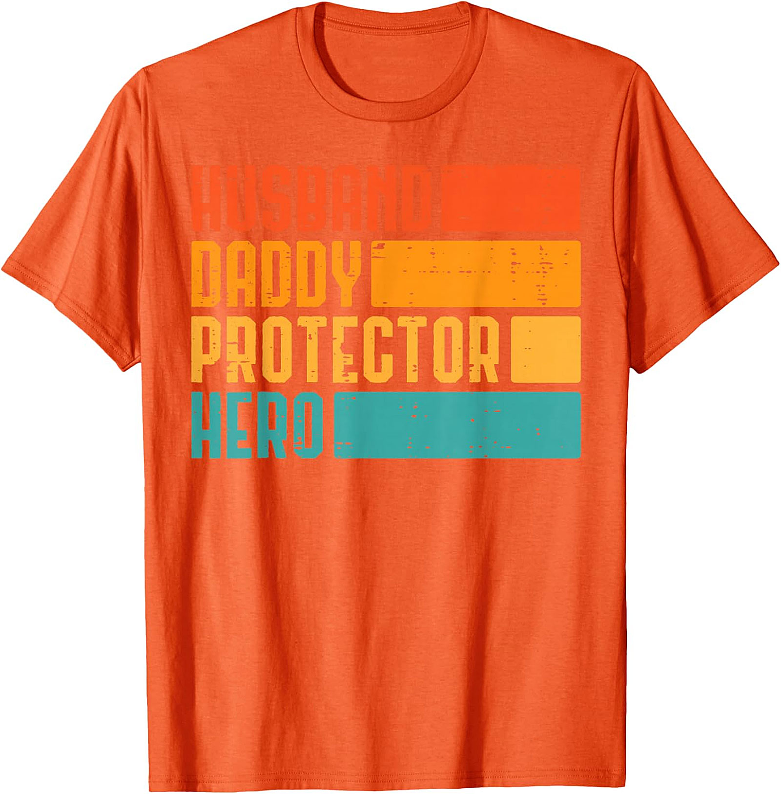 Retro Husband Daddy Protector Hero T-Shirt | Dad Gift