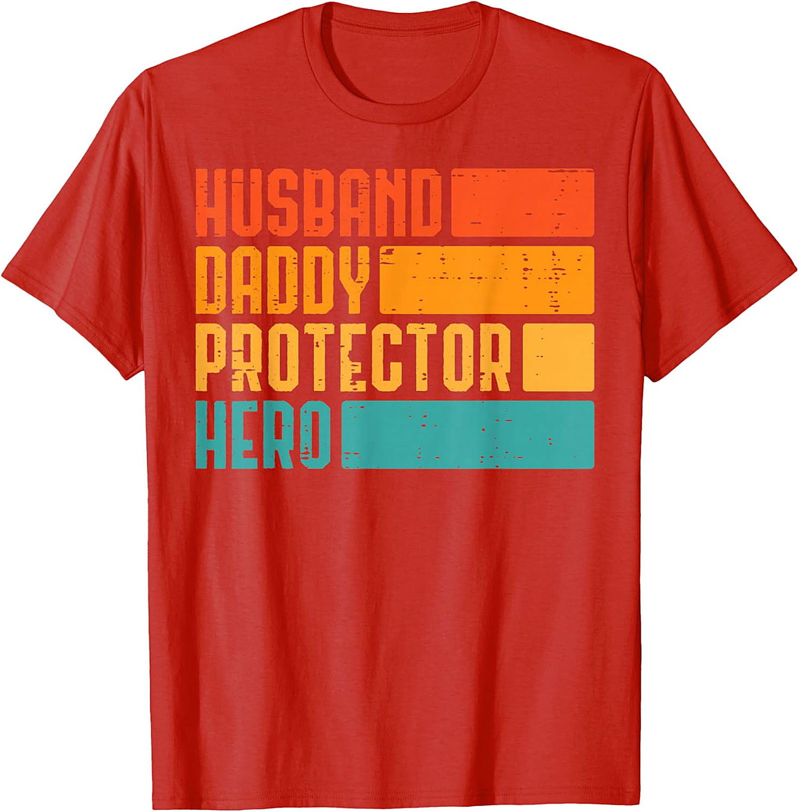 Retro Husband Daddy Protector Hero T-Shirt | Dad Gift