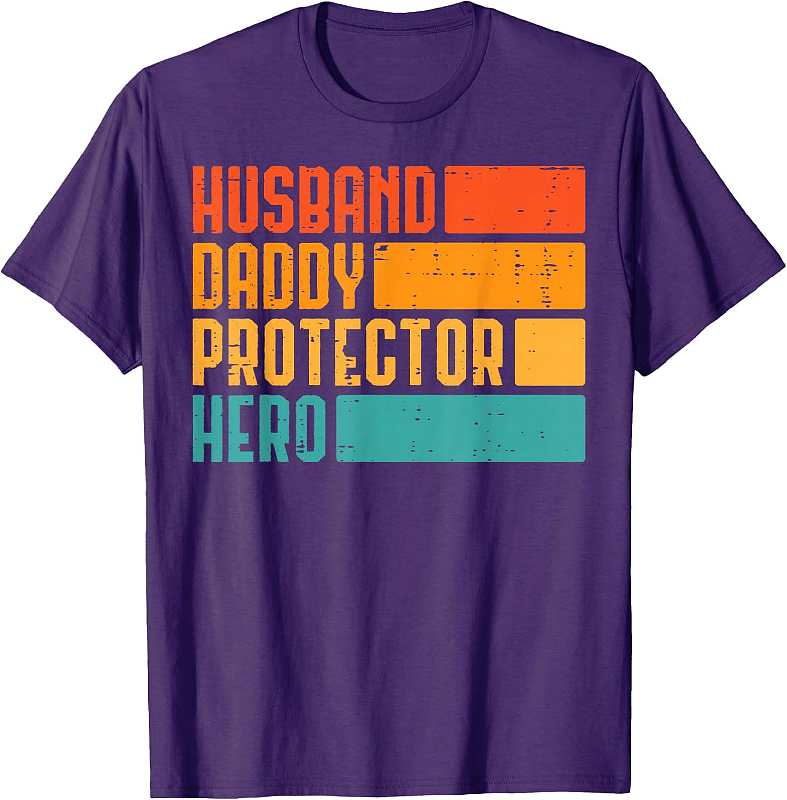 Retro Husband Daddy Protector Hero T-Shirt | Dad Gift