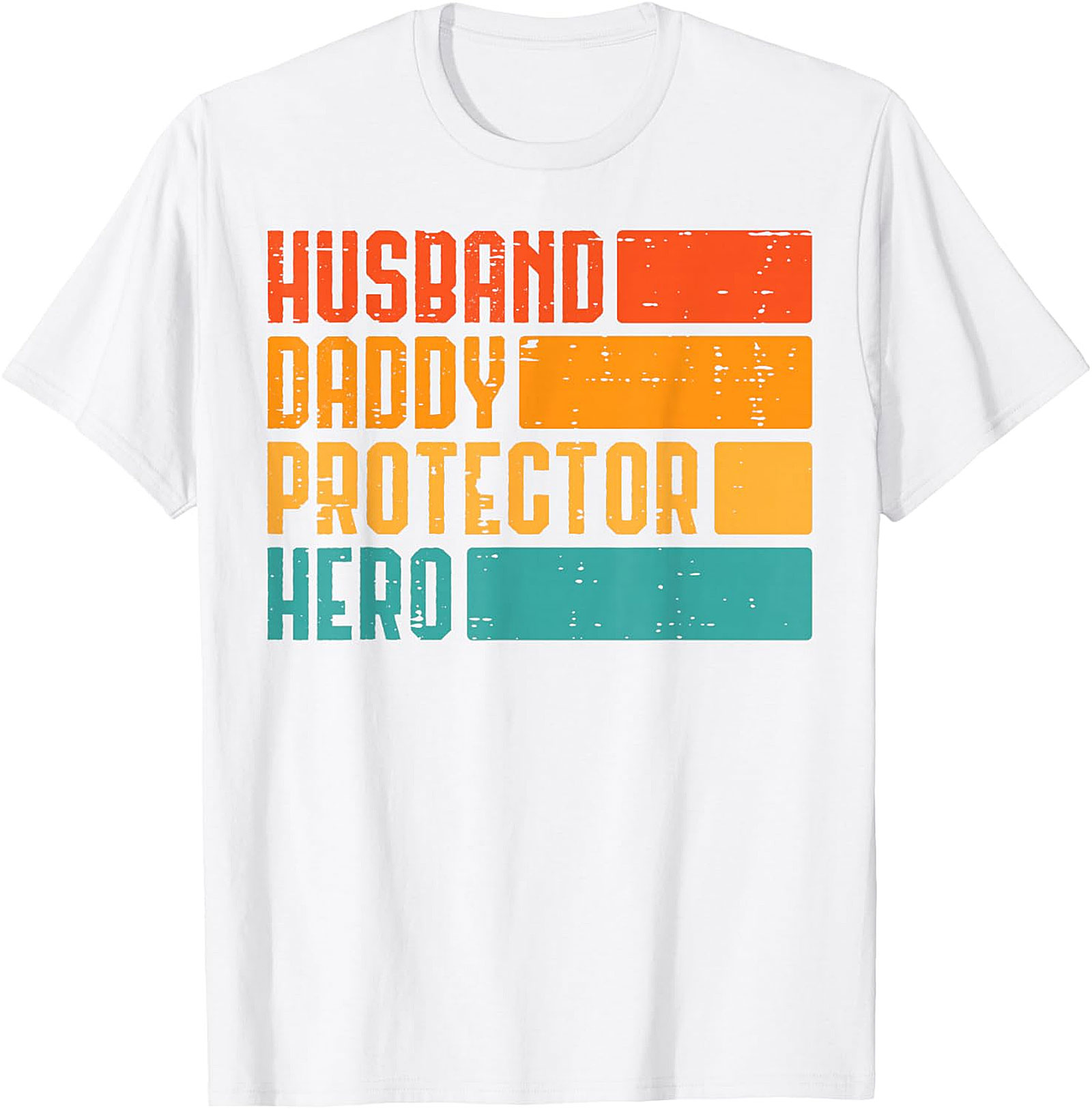 Retro Husband Daddy Protector Hero T-Shirt | Dad Gift