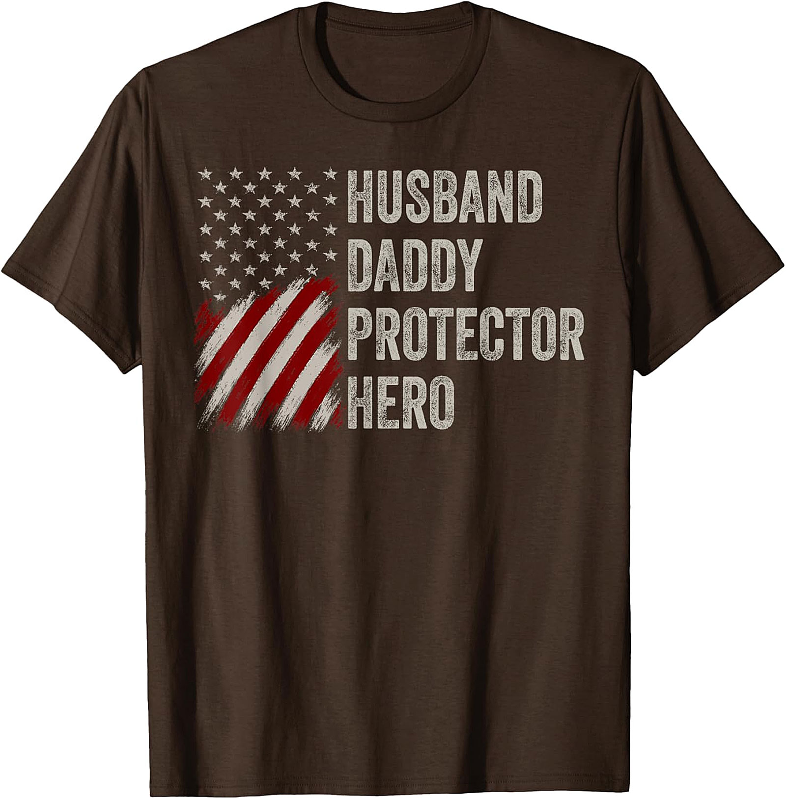 Husband Daddy Protector Hero T-Shirt | Patriotic Dad Gift
