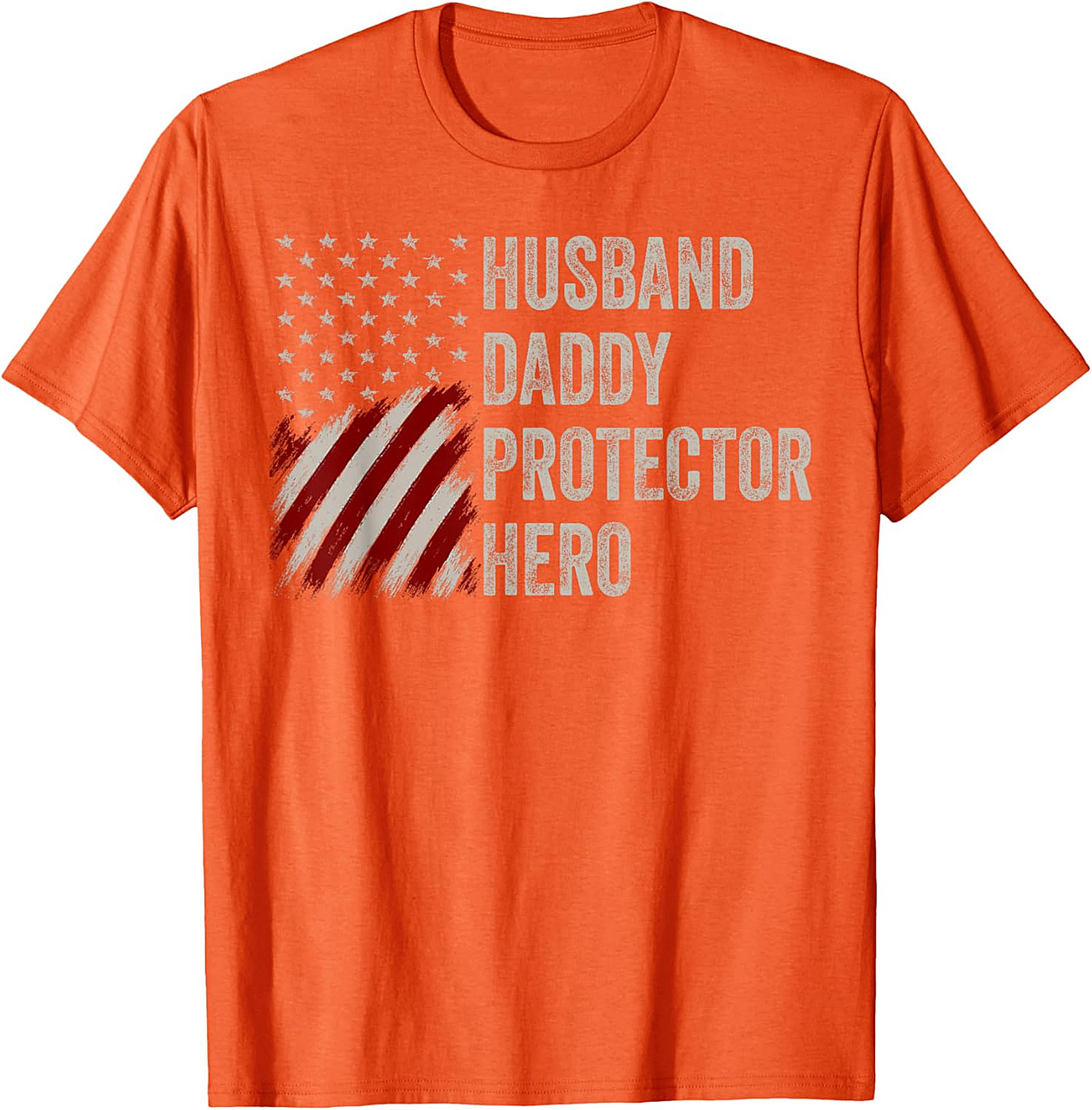 Husband Daddy Protector Hero T-Shirt | Patriotic Dad Gift