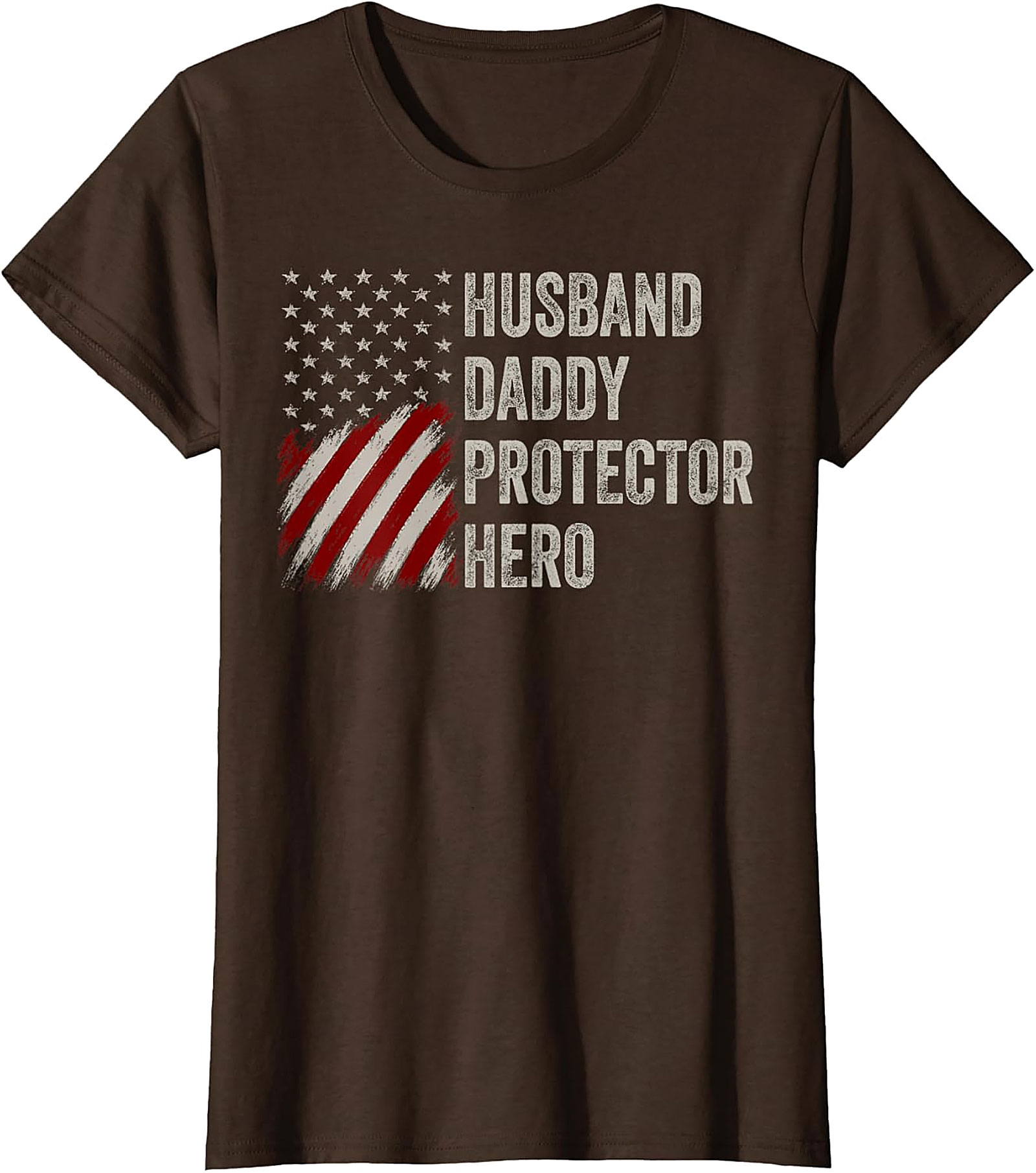 Husband Daddy Protector Hero T-Shirt | Patriotic Dad Gift