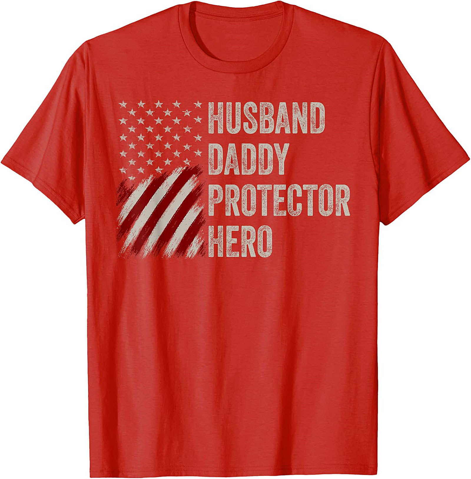 Husband Daddy Protector Hero T-Shirt | Patriotic Dad Gift
