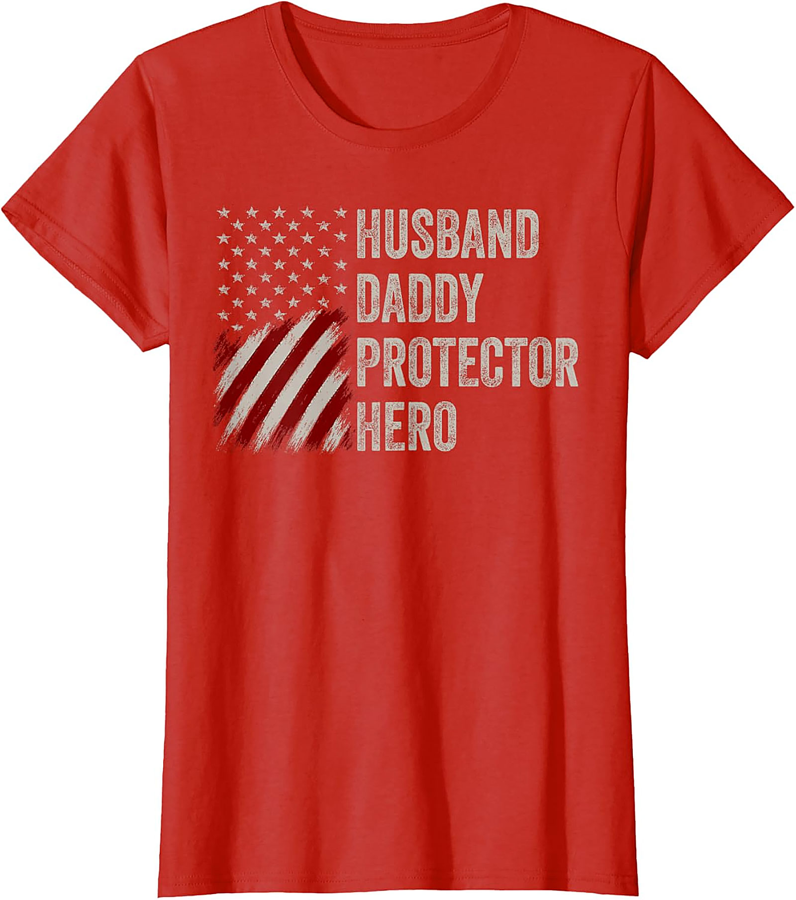 Husband Daddy Protector Hero T-Shirt | Patriotic Dad Gift