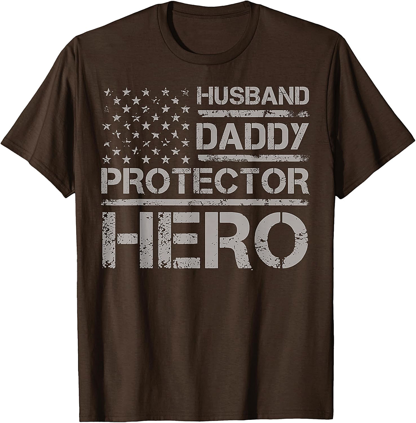 Husband Daddy Protector Hero T-Shirt | Patriotic Dad Tee
