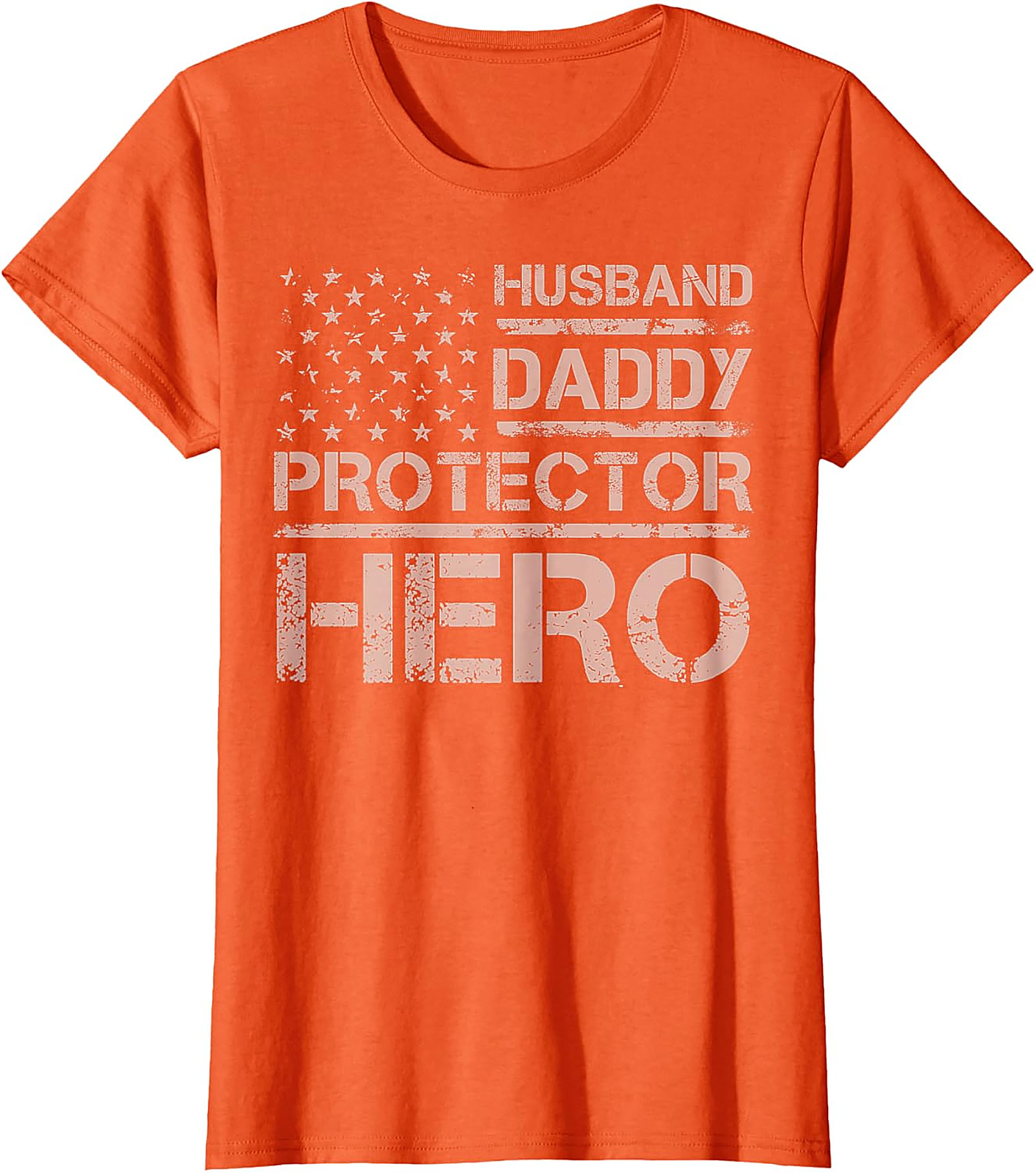 Husband Daddy Protector Hero T-Shirt | Patriotic Dad Tee