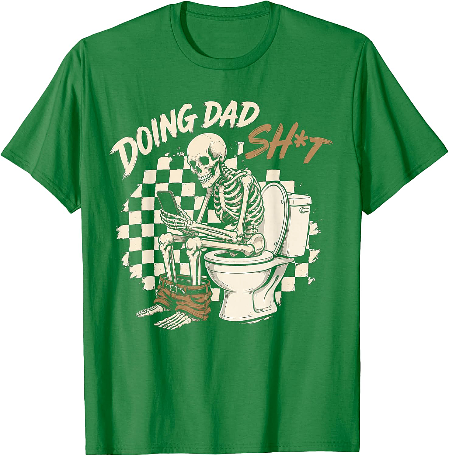 Doing Dad Shit T-Shirt Funny Skeleton Graphic Tee