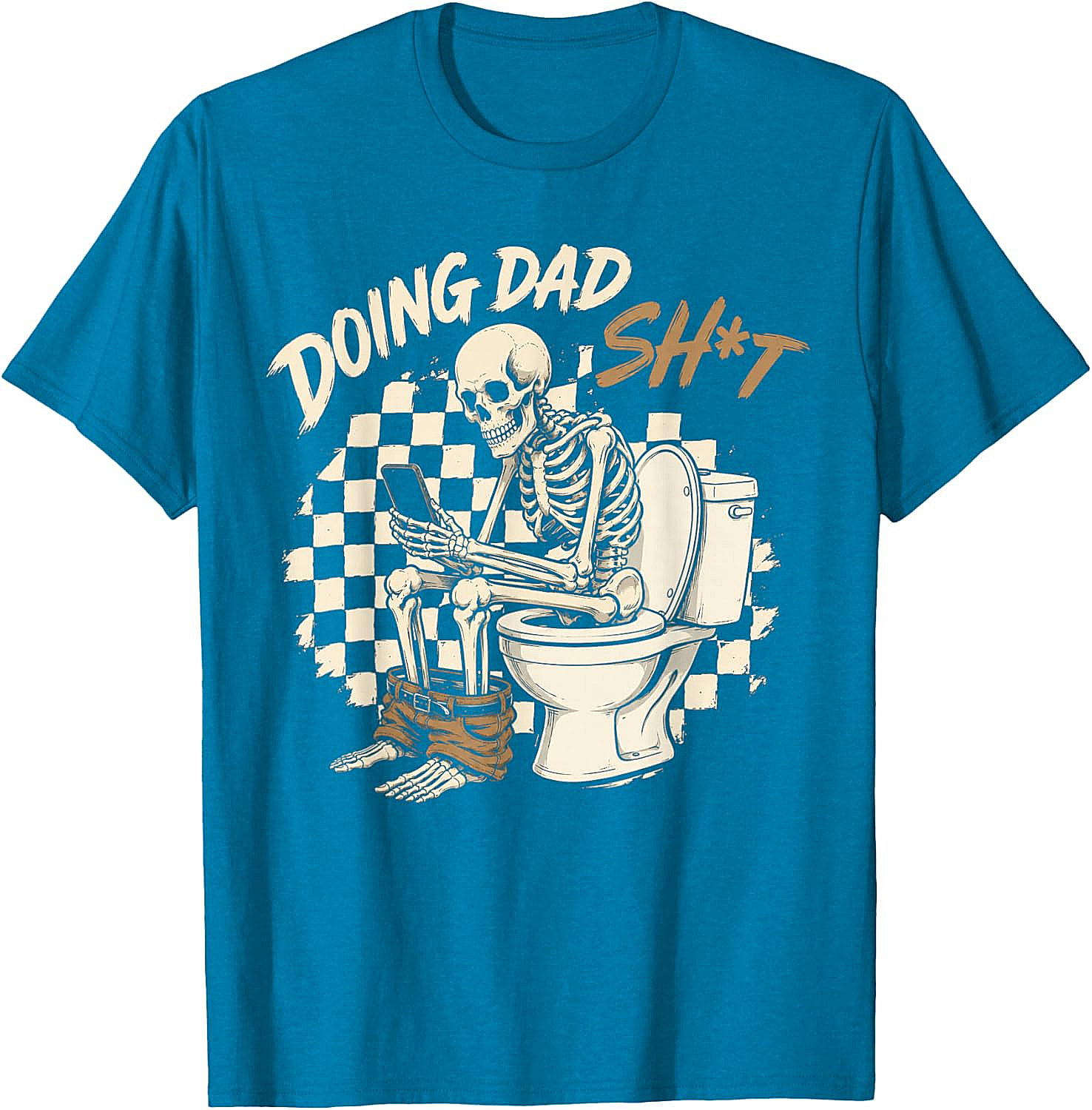 Doing Dad Shit T-Shirt Funny Skeleton Graphic Tee