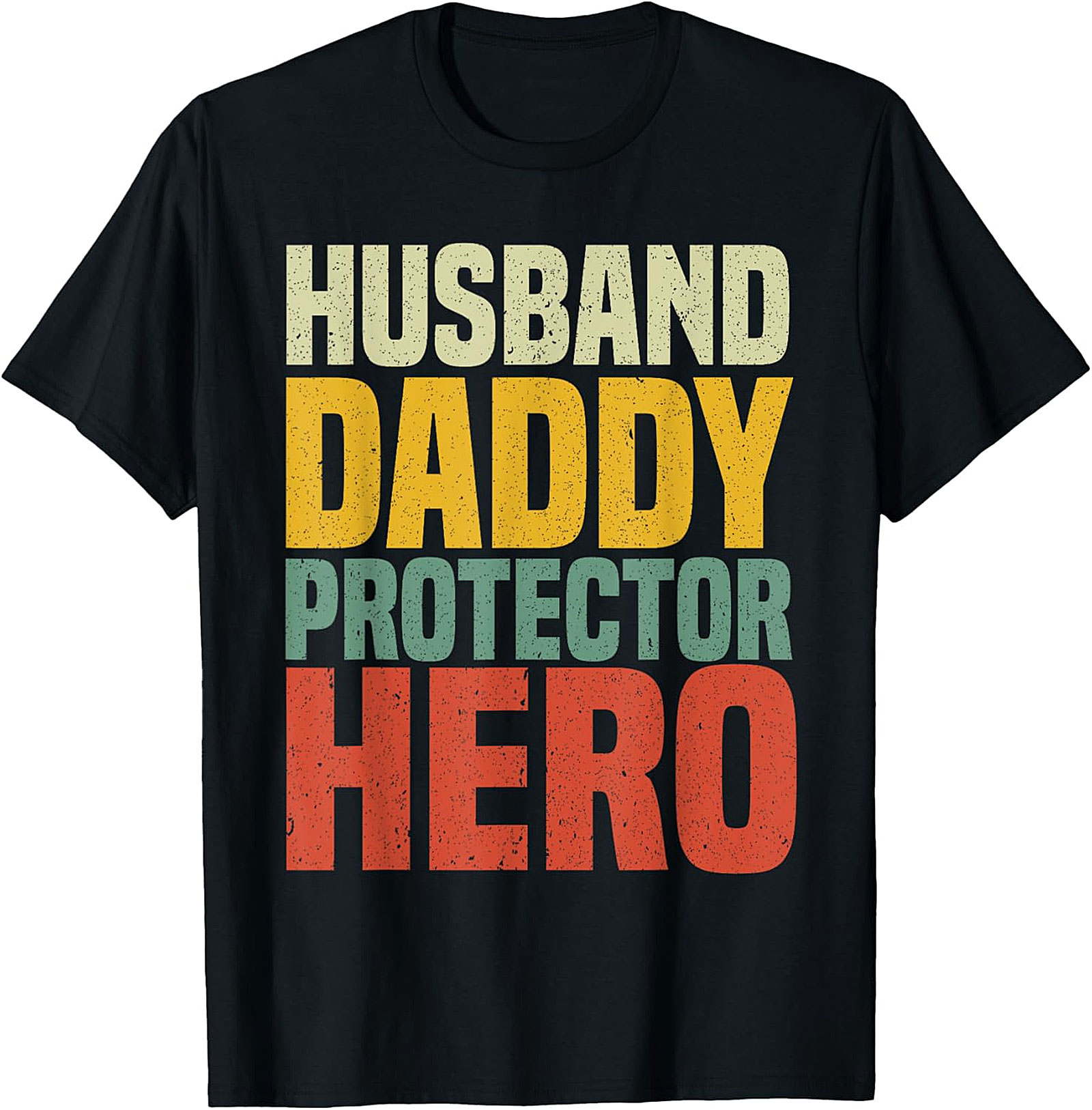 Retro Husband Daddy Protector Hero T-Shirt | Dad Gift