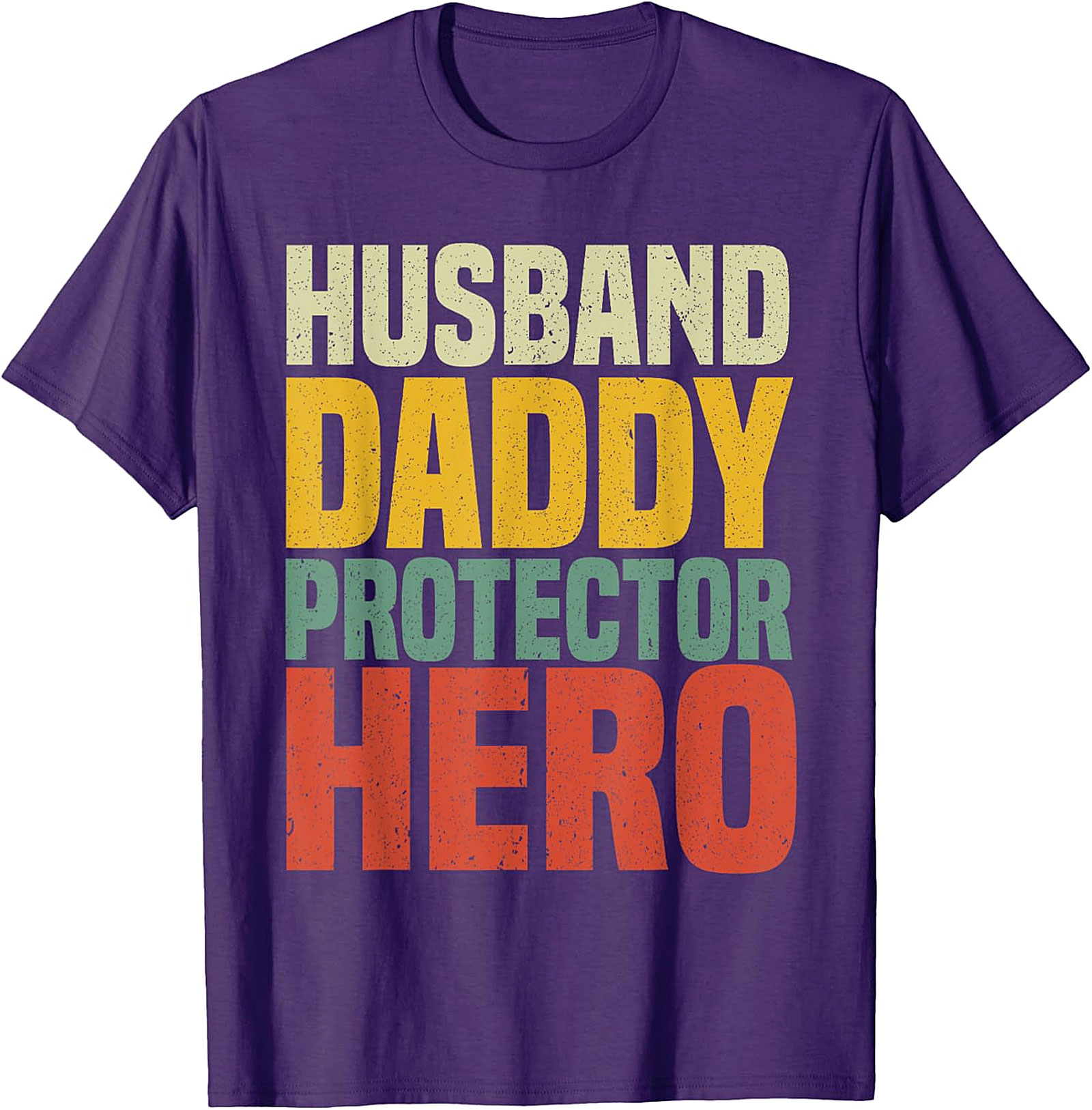 Retro Husband Daddy Protector Hero T-Shirt | Dad Gift