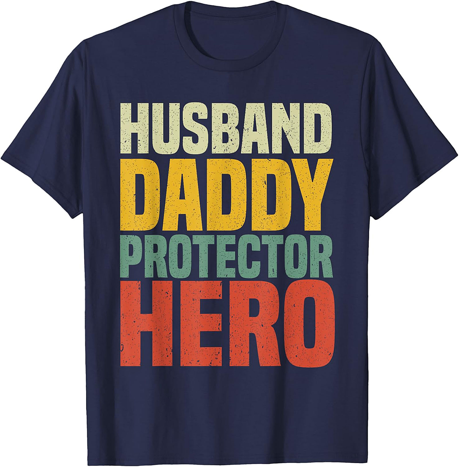 Retro Husband Daddy Protector Hero T-Shirt | Dad Gift