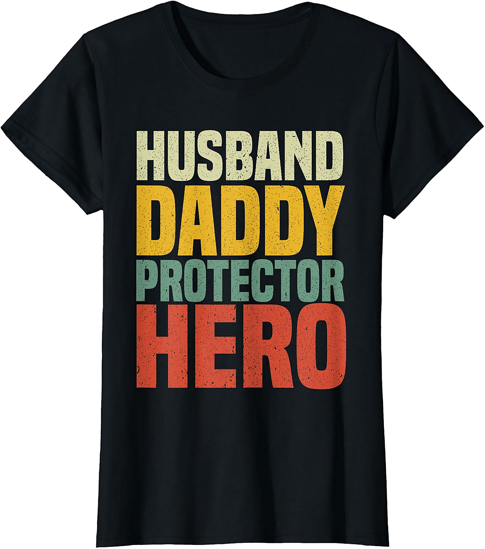 Retro Husband Daddy Protector Hero T-Shirt | Dad Gift