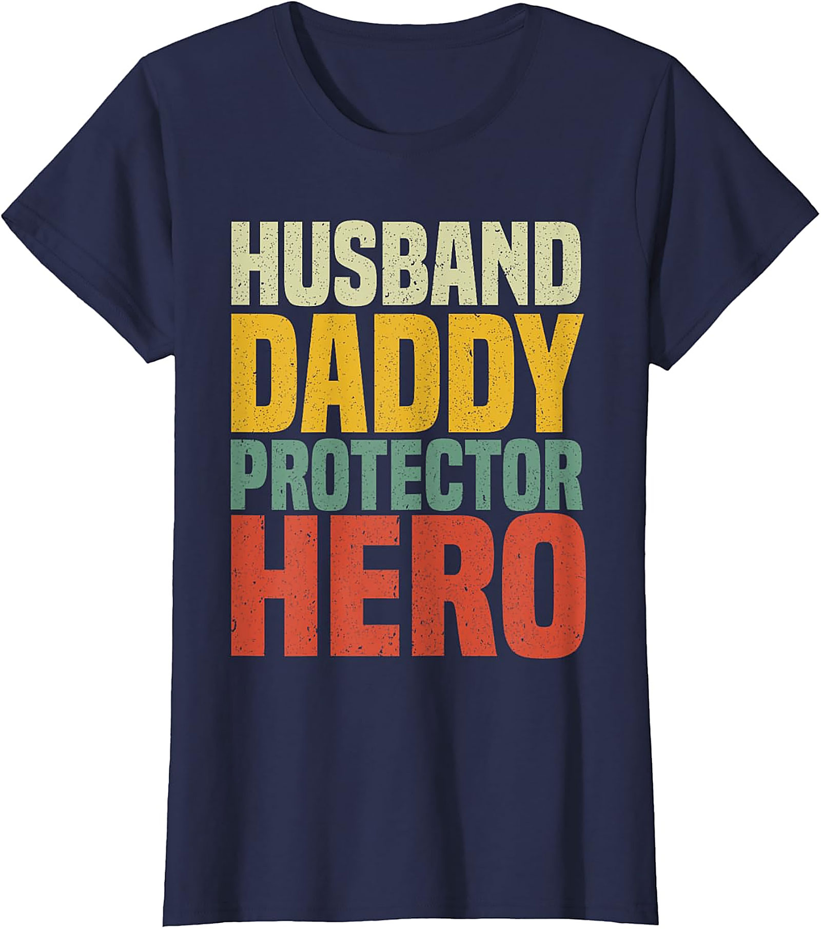 Retro Husband Daddy Protector Hero T-Shirt | Dad Gift