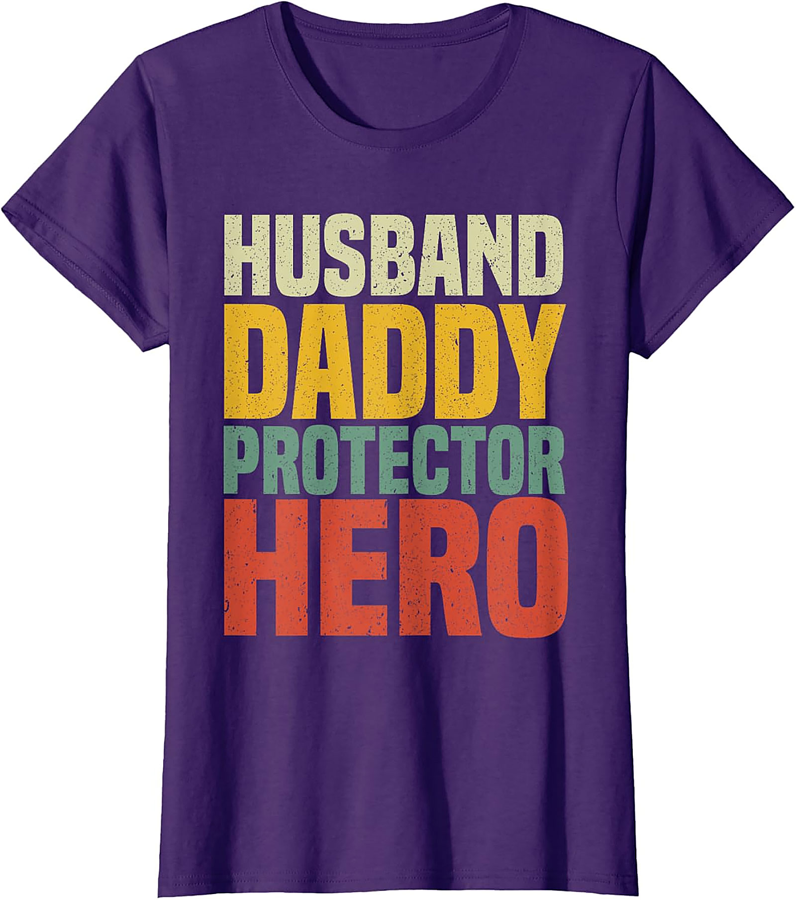 Retro Husband Daddy Protector Hero T-Shirt | Dad Gift