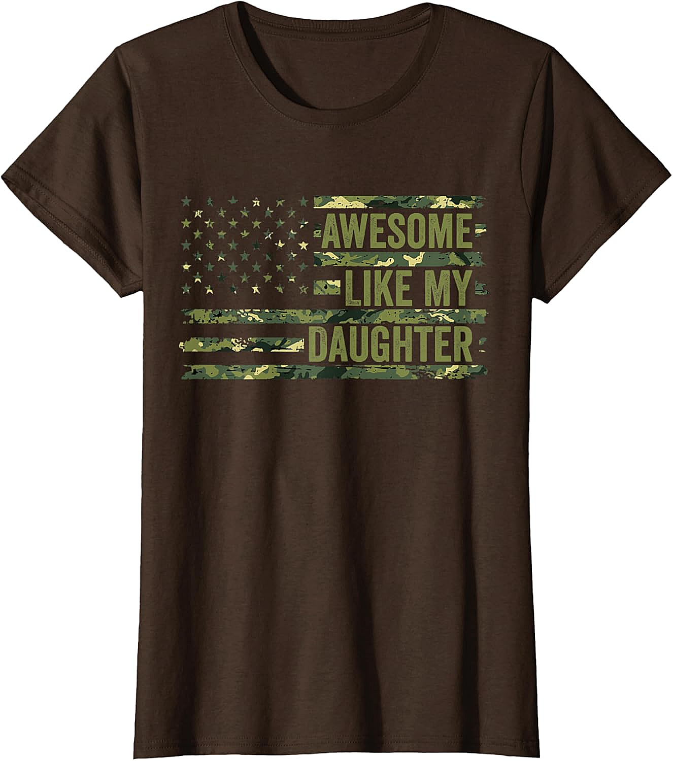 Awesome Like My Daughter Camo T-Shirt Proud Dad Gift