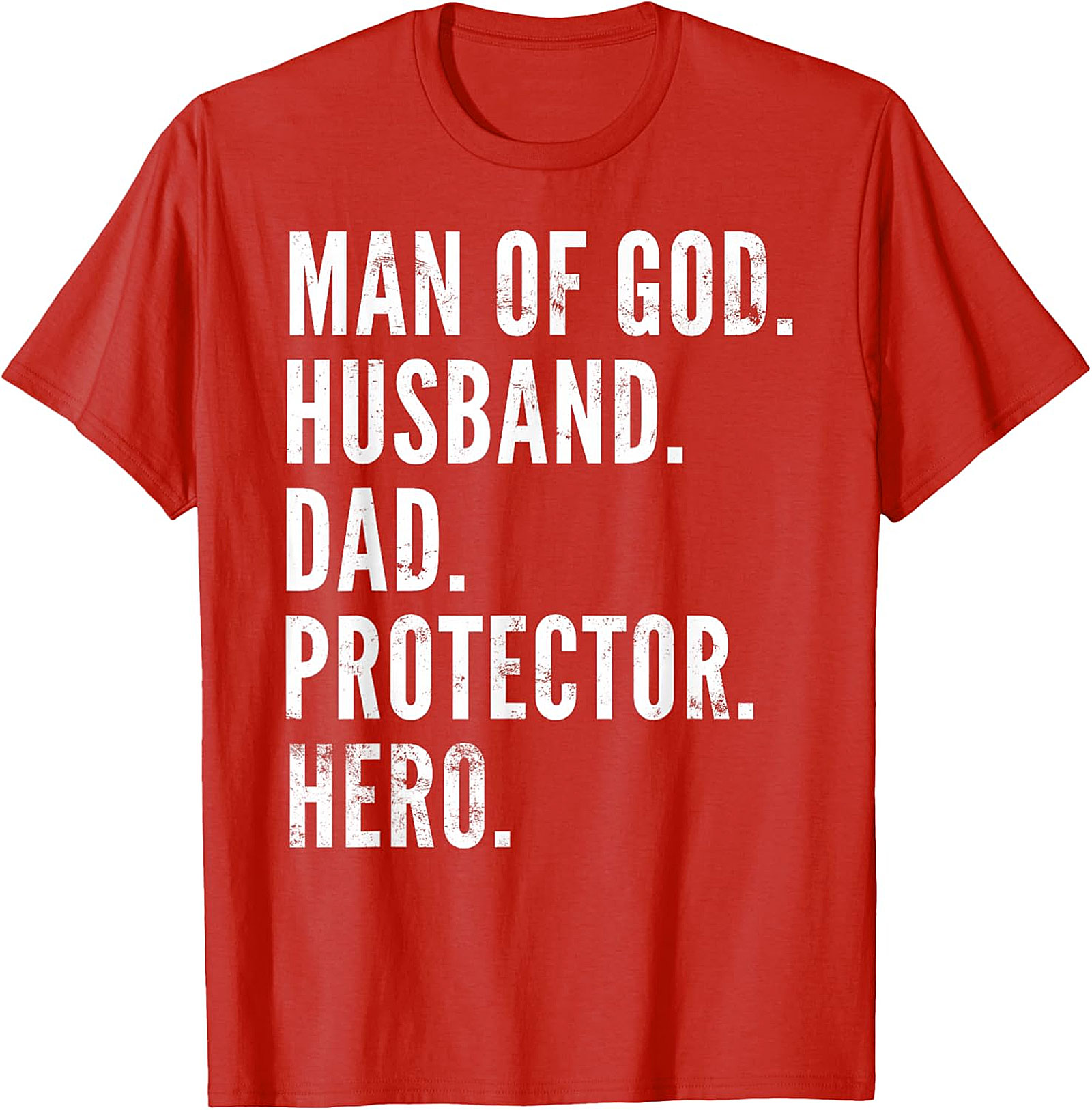 Man of God Husband Dad T-Shirt | Christian Dad Tee