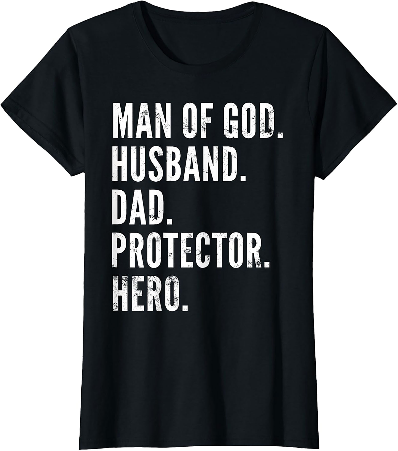 Man of God Husband Dad T-Shirt | Christian Dad Tee