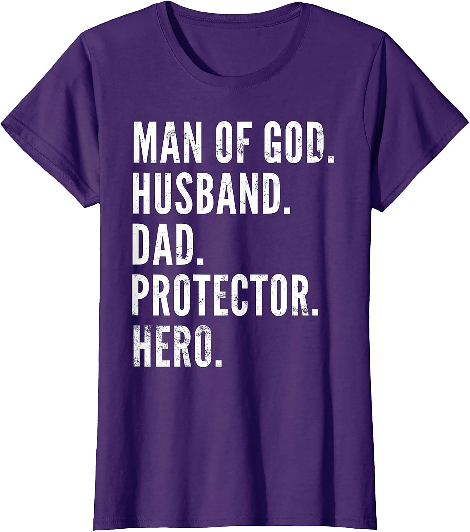 Man of God Husband Dad T-Shirt | Christian Dad Tee