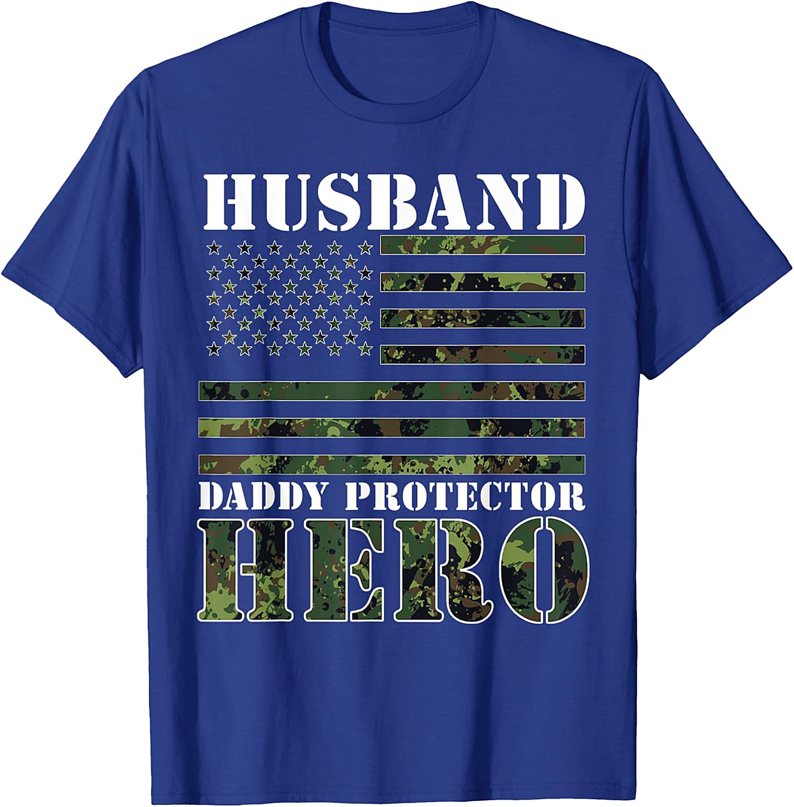 Husband Daddy Protector Hero T-Shirt | Patriotic Dad Tee