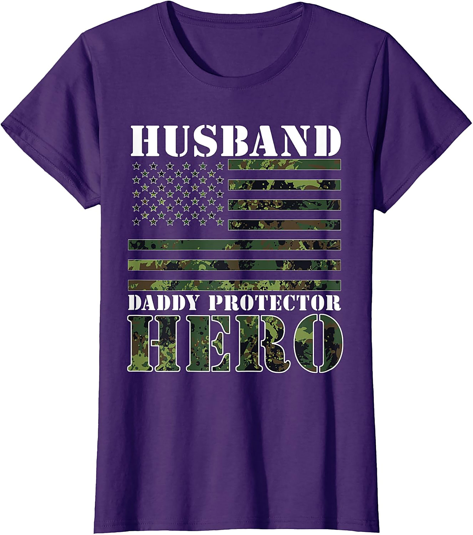 Husband Daddy Protector Hero T-Shirt | Patriotic Dad Tee
