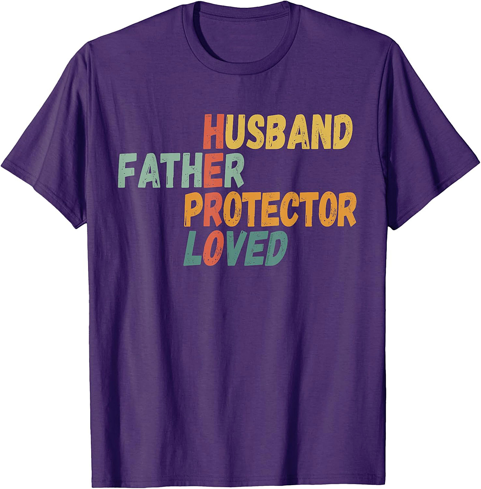Husband Father Protector Loved HERO T-Shirt - Gift for Dad