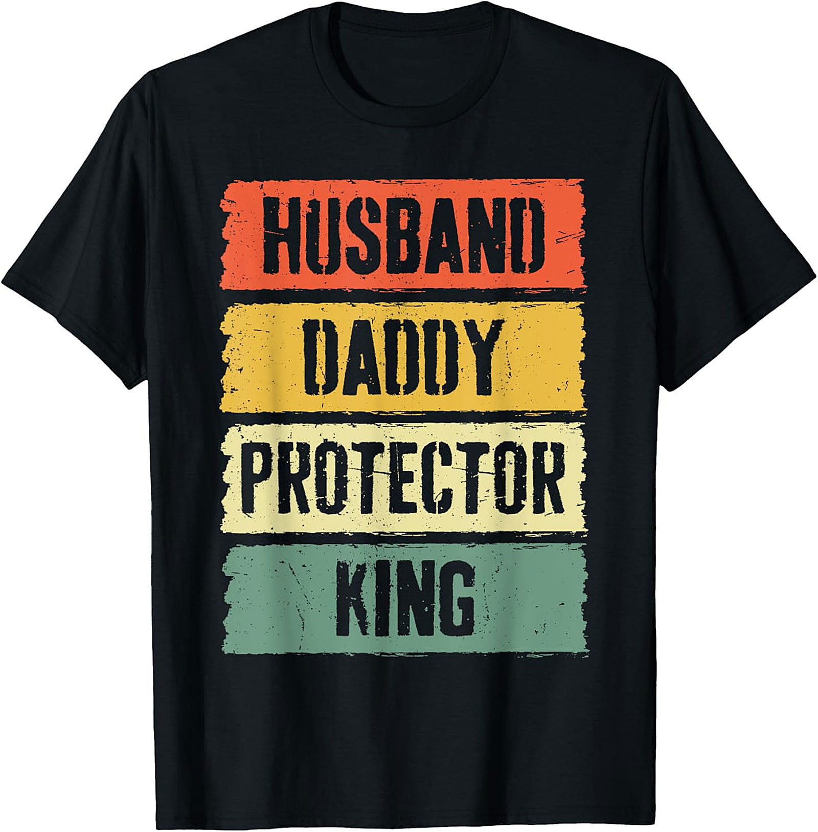 Husband Daddy Protector King T-Shirt | Retro Dad Gift