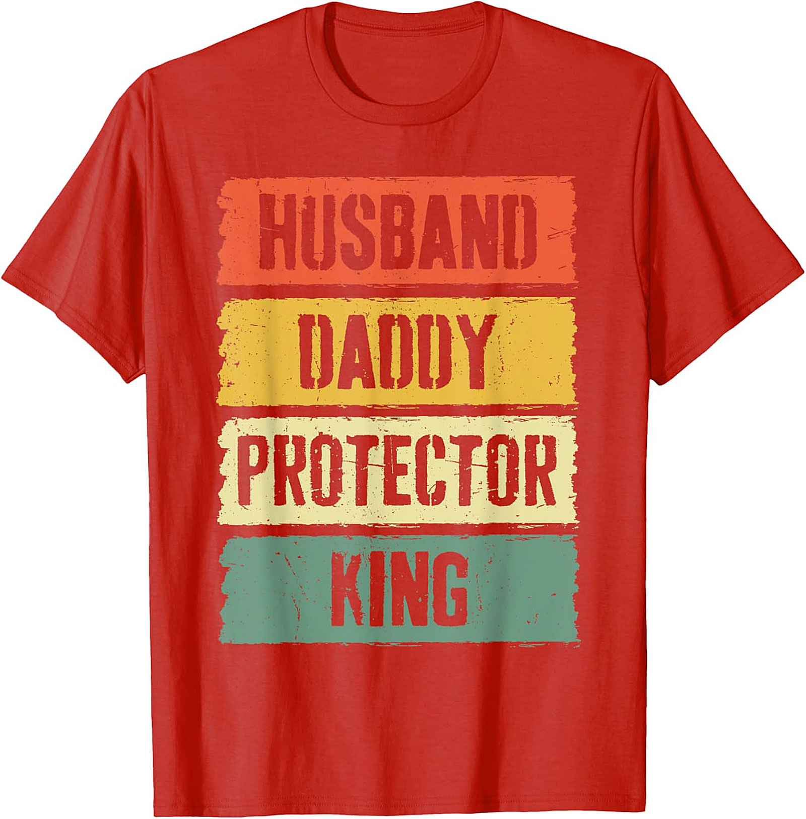 Husband Daddy Protector King T-Shirt | Retro Dad Gift